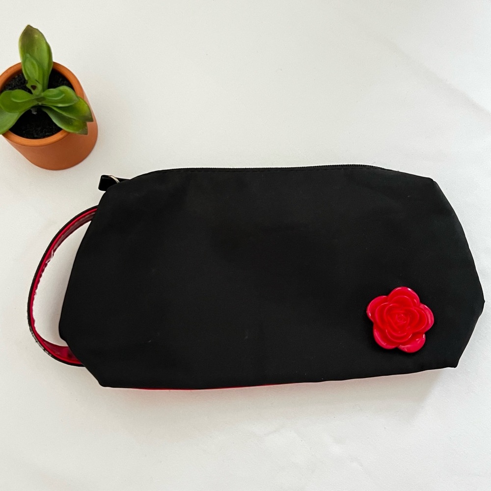 Lancôme Black and Red cosmetic bag